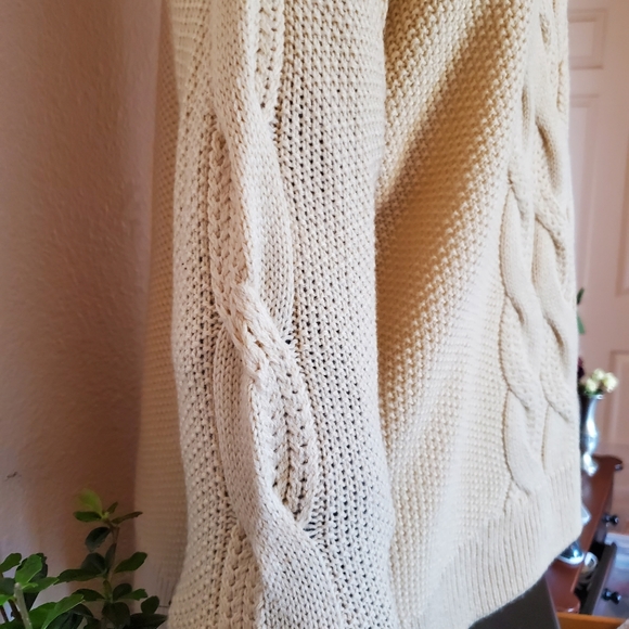 SOLD NWT St. John's Bay Cable Knit Sweater SZ-M - Picture 9 of 9